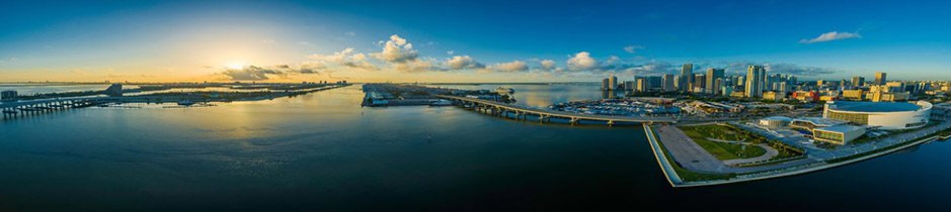 miami skyline banner