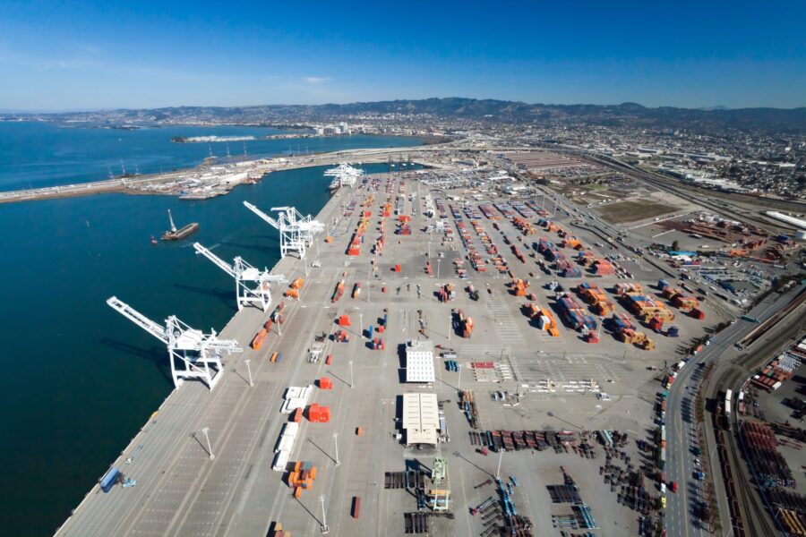 The,Oakland,Outer,Harbor,Aerial,View