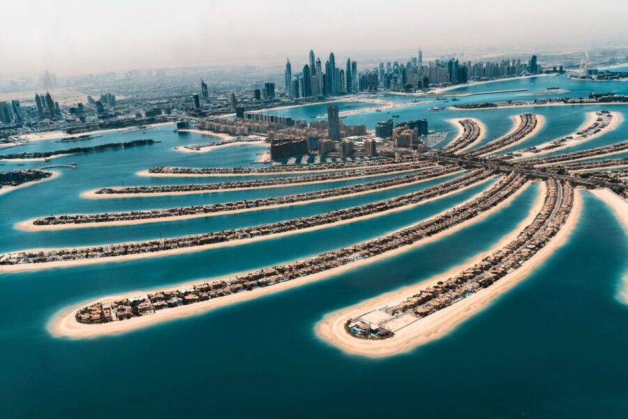 Aerial,View,Of,The,Palm,In,Dubai.