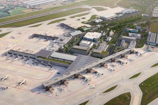 Prague Airport 2026 approved rendering